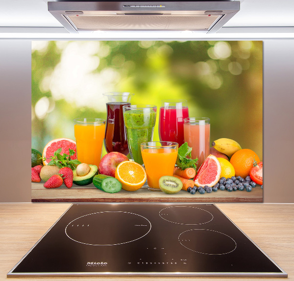 Cooker splashback Fruit juices