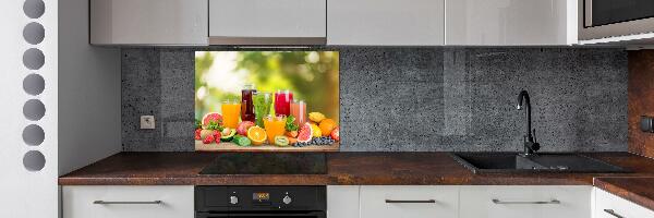 Cooker splashback Fruit juices