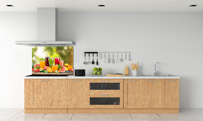 Cooker splashback Fruit juices