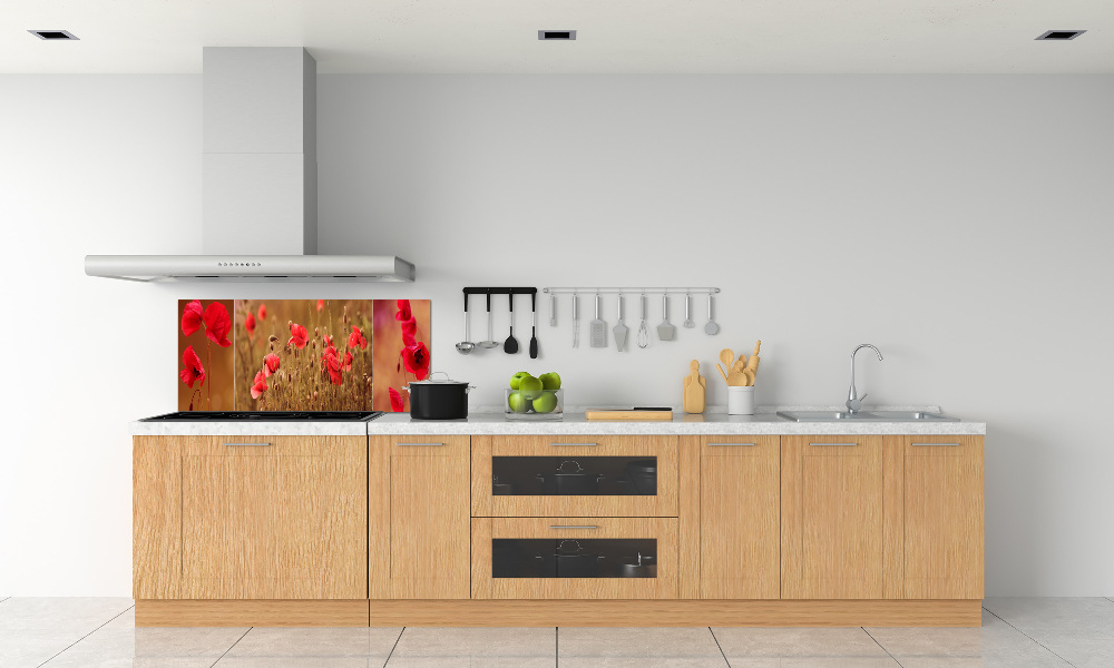 Cooker splashback Triptych Maki