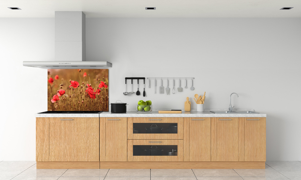 Cooker splashback Triptych Maki