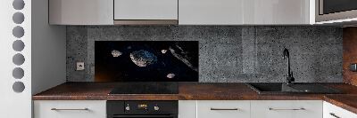 Cooker splashback Meteors