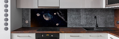 Cooker splashback Meteors