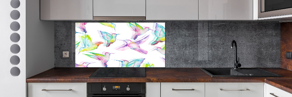 Kitchen splashback Hummingbird