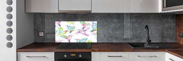 Kitchen splashback Hummingbird