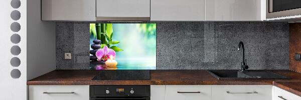 Cooker splashback Orchid bamboo