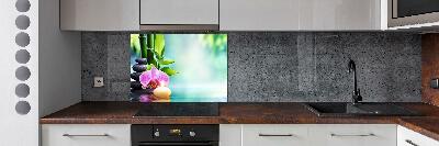 Cooker splashback Orchid bamboo