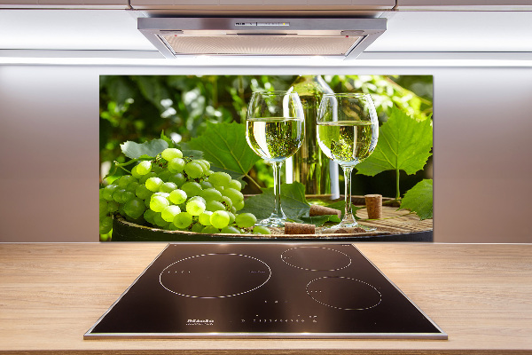 Cooker splashback White wine and fruit