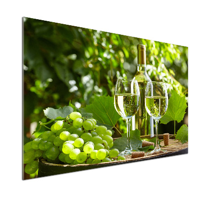 Cooker splashback White wine and fruit