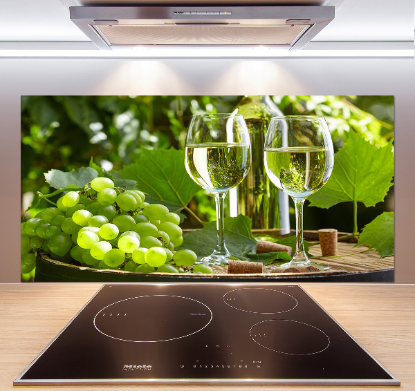 Cooker splashback White wine and fruit