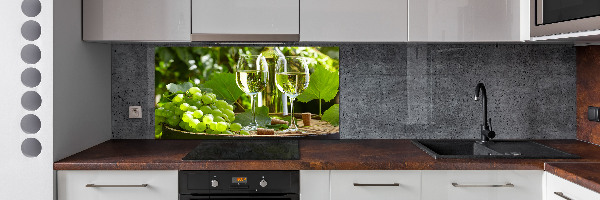 Cooker splashback White wine and fruit