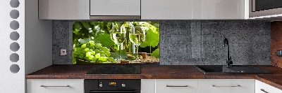 Cooker splashback White wine and fruit