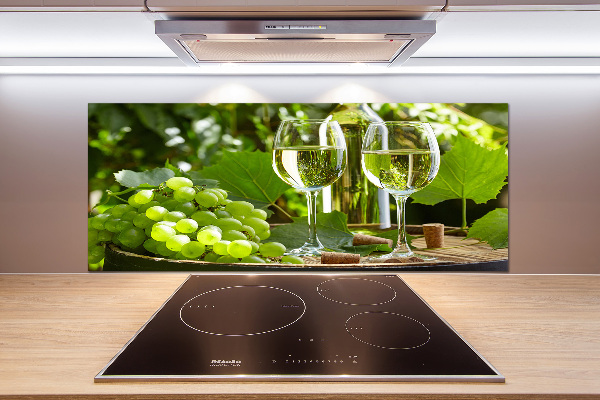 Cooker splashback White wine and fruit