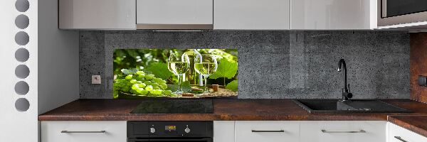 Cooker splashback White wine and fruit