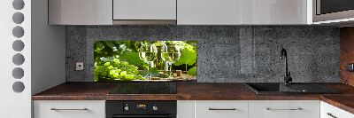 Cooker splashback White wine and fruit