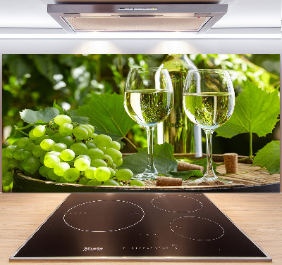 Cooker splashback White wine and fruit