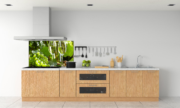 Cooker splashback White wine and fruit