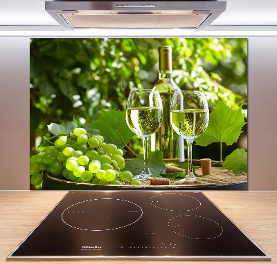 Cooker splashback White wine and fruit