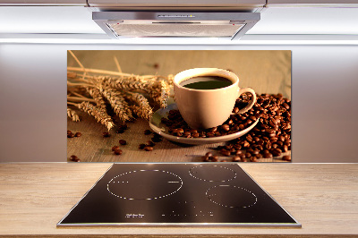 Cooker splashback Aromatic coffee