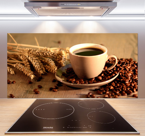 Cooker splashback Aromatic coffee