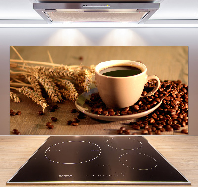 Cooker splashback Aromatic coffee