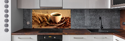 Cooker splashback Aromatic coffee