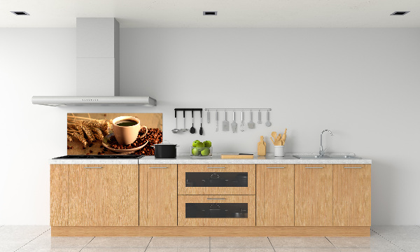 Cooker splashback Aromatic coffee