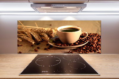 Cooker splashback Aromatic coffee