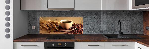 Cooker splashback Aromatic coffee