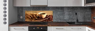 Cooker splashback Aromatic coffee