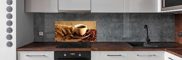 Cooker splashback Aromatic coffee