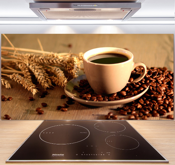 Cooker splashback Aromatic coffee