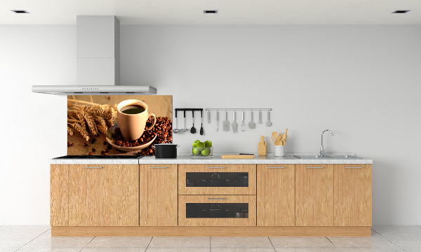 Cooker splashback Aromatic coffee