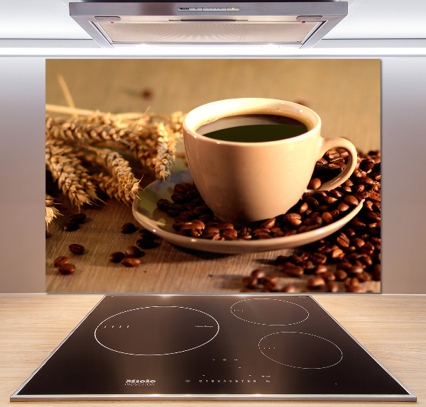 Cooker splashback Aromatic coffee