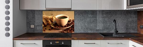 Cooker splashback Aromatic coffee