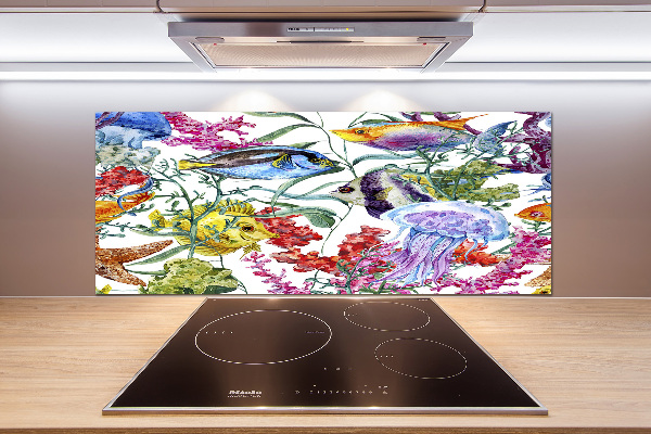 Kitchen splashback Coral reef