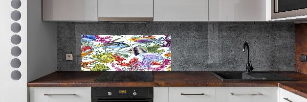 Kitchen splashback Coral reef