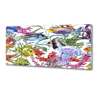 Kitchen splashback Coral reef