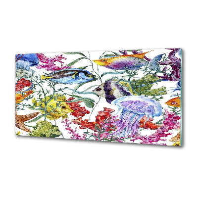 Kitchen splashback Coral reef