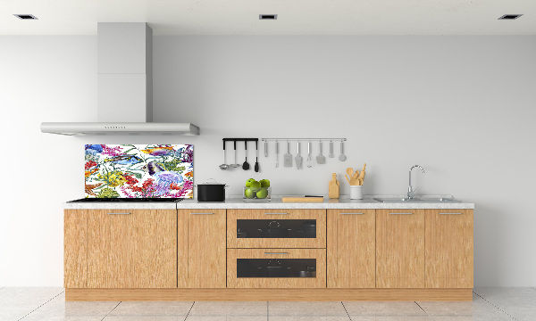 Kitchen splashback Coral reef