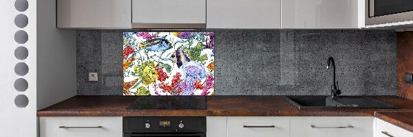 Kitchen splashback Coral reef