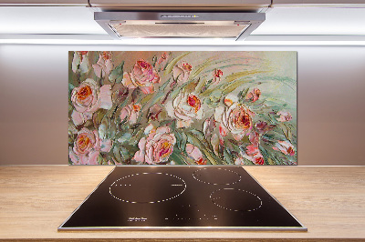 Cooker splashback Roses