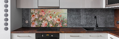 Cooker splashback Roses