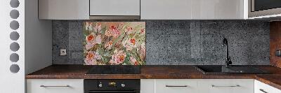 Cooker splashback Roses