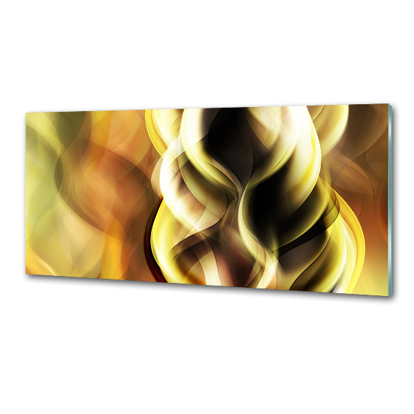 Cooker splashback Golden light