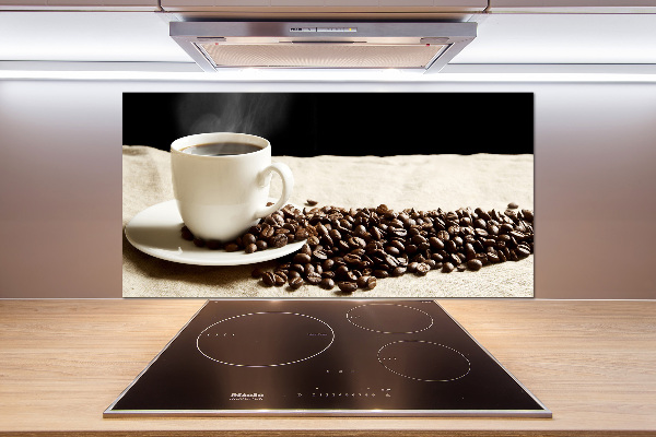 Cooker splashback Aromatic coffee