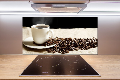 Cooker splashback Aromatic coffee