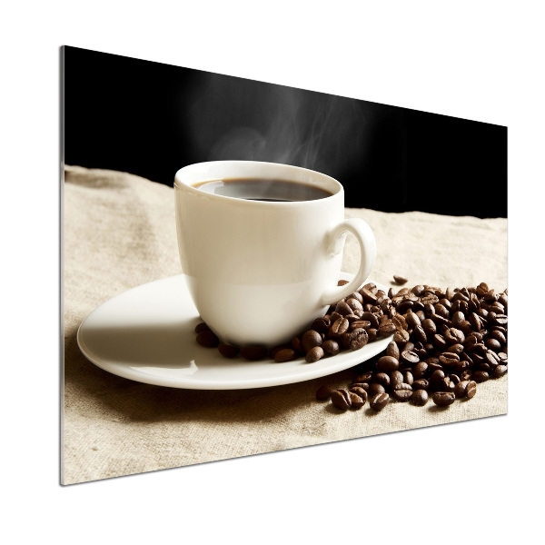 Cooker splashback Aromatic coffee