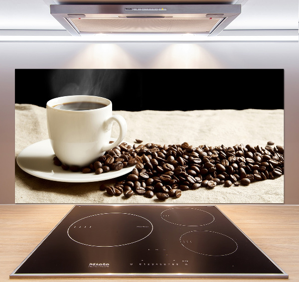 Cooker splashback Aromatic coffee