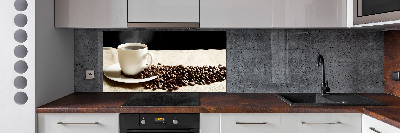 Cooker splashback Aromatic coffee